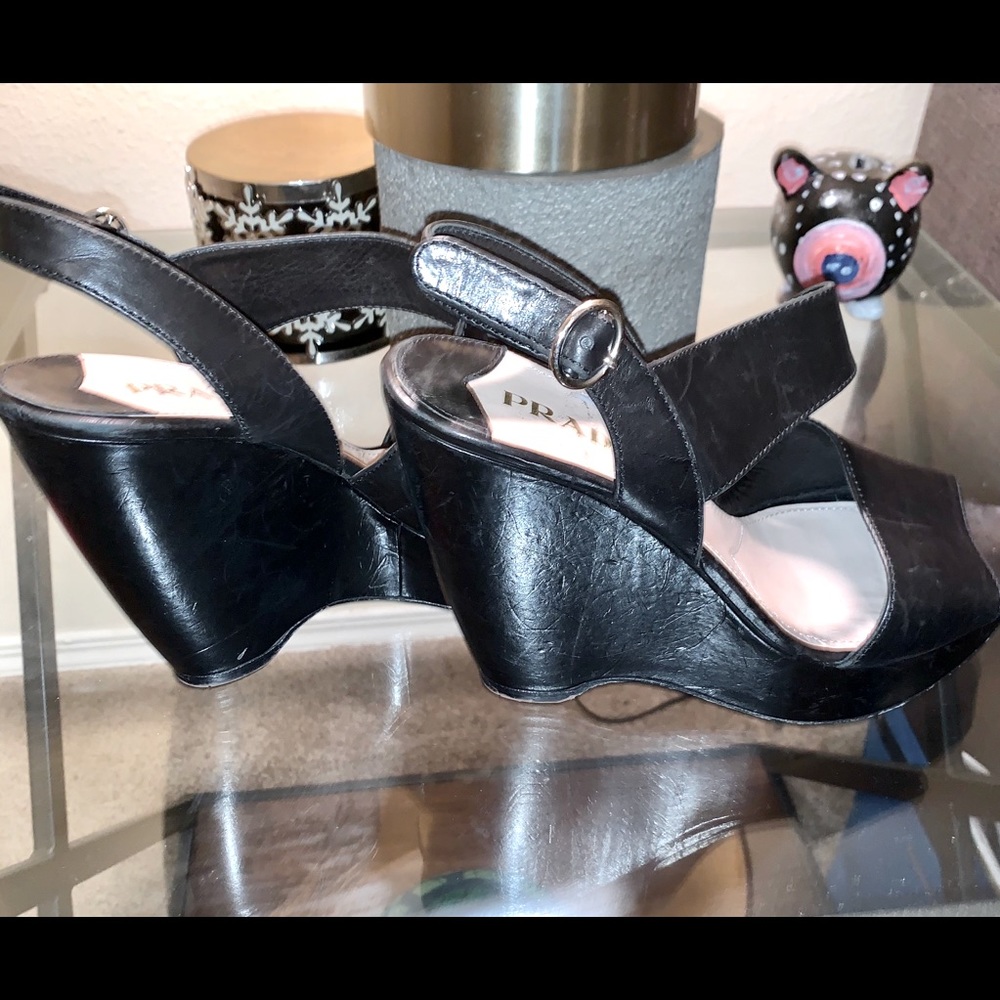 Black Prada wedges !!!